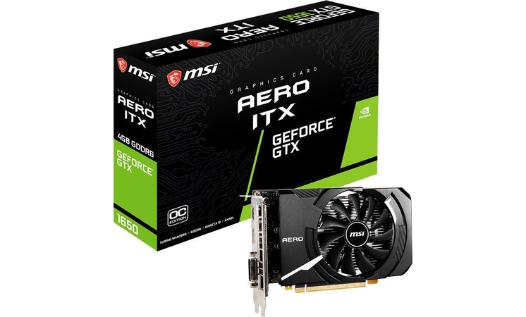 MSI Geforce Gtx 1650 D6 Aero Itx Oc 4Gb