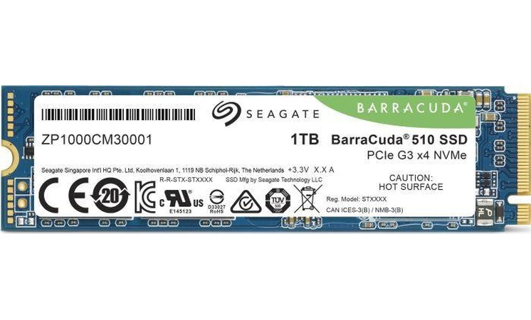 Seagate 1TB M.2 PCIe NVMe BarraCuda 510