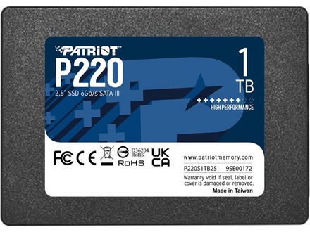 Patriot P220 1TB 2.5" SATA3 (P220S1TB25)