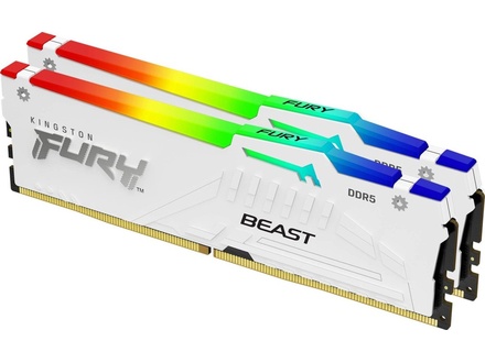 Kingston Fury Beast White RGB EXPO 32GB [2x16GB 6000MHz DDR5 CL36 DIMM] (KF560C36BWE2AK232)