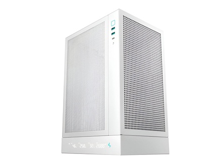 Deepcool Pc Gaming Case Ch170 Digital White Mini Itx Power Supply Included No Atx Ps2