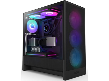 Nzxt H5 Flow RGB 2024 Obudowa komputerowa Miditower Czarny (CCH52FBR1)