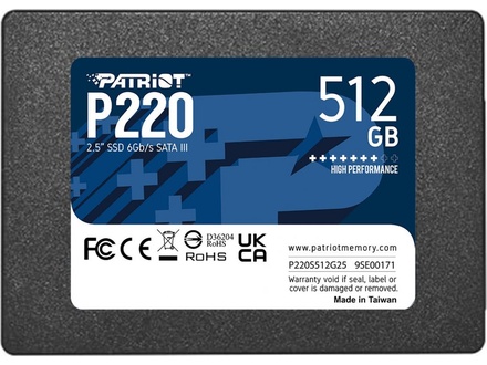 Patriot P220 512GB 2,5" SATA (P220S512G25)