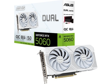 Asus DUAL-RTX5060 8GB GDDR7 Biała (DUALRTX5060O8GW