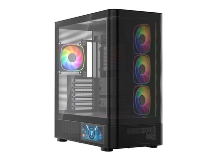 Modecom Gamingowa obudowa komputerowa VOLCANO AQ400 ARGB MIDI czarna