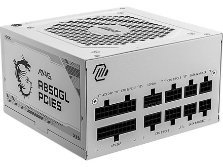 MSI Mag A850Gl Pcie5 White 850W (3067ZP8A24CE0)