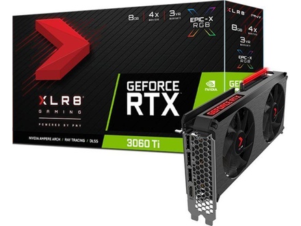 PNY GeForce RTX 3060 Ti 8GB XLR8 Gaming REVEL EPIC-X RGB Dual Fan LHR