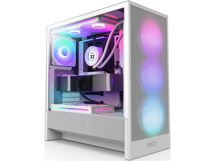 Nzxt H5 Flow RGB 2024 Obudowa komputerowa Miditower Biały (CCH52FWR1)