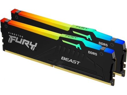 Kingston Fury 32Gb (2X16Gb) 6000Mt/S Cl30 Beast Black Rgb (KF560C30BBEAK232)