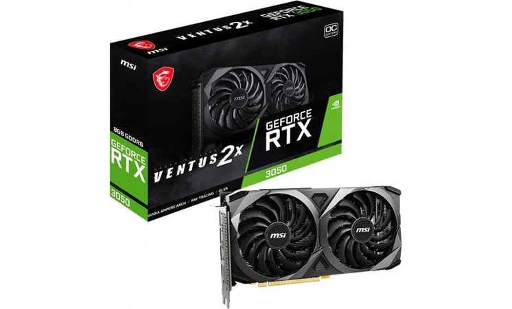 MSI GeForce RTX 3050 VENTUS 2X OC 8GB